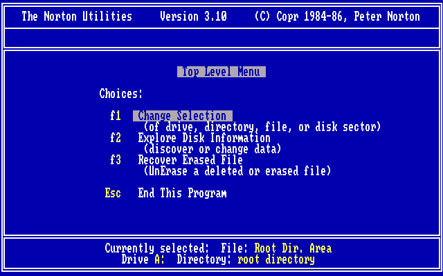Norton Utilities 3.10
